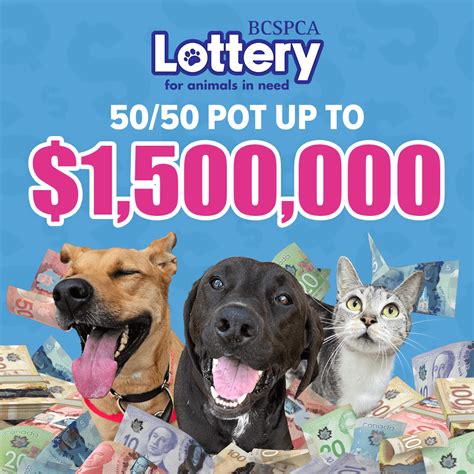 bc spca 50/50|spca 50 50 draw.